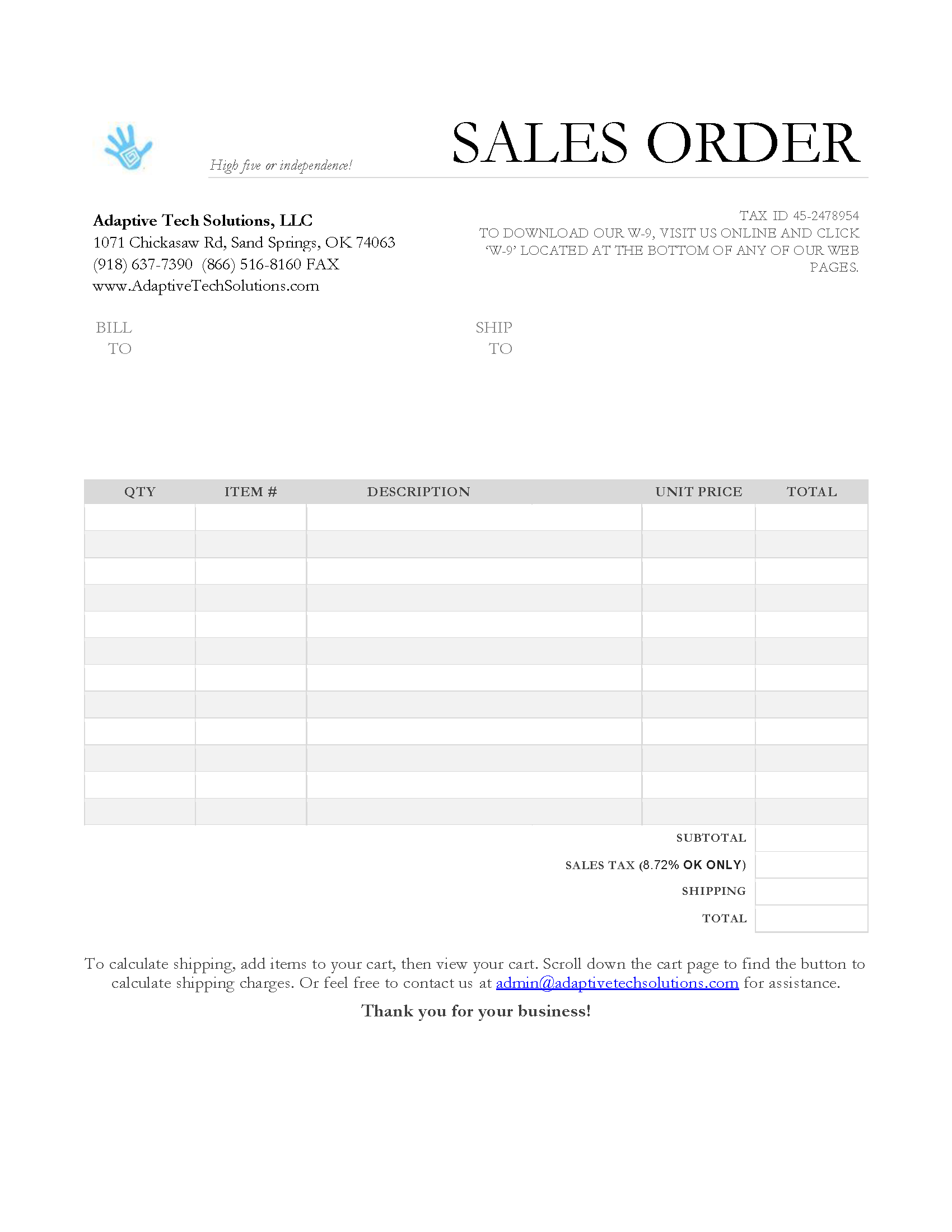 Order Form